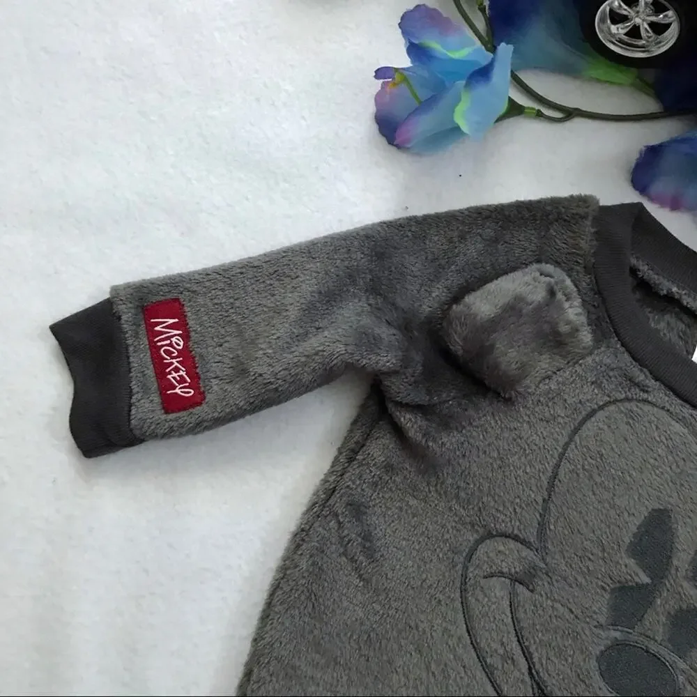 Disney Baby NWT Pullover Soft Sherpa Top Babies 0-3 Months